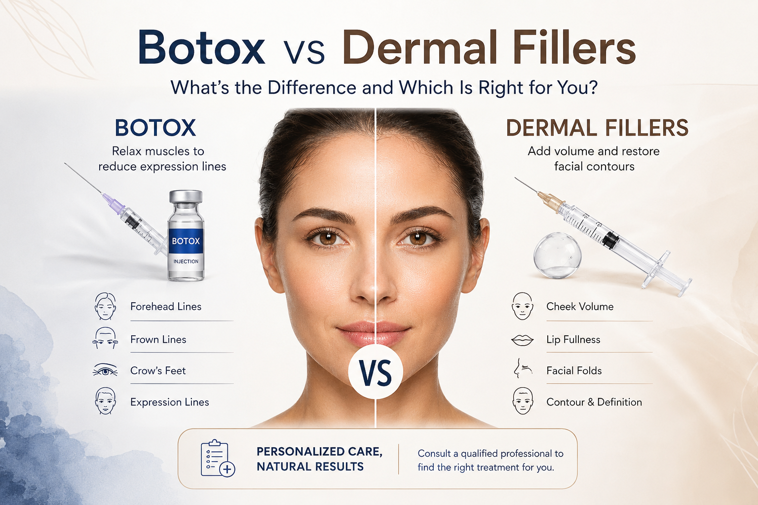 Botox vs dermal fillers treatment comparison in Hyderabad